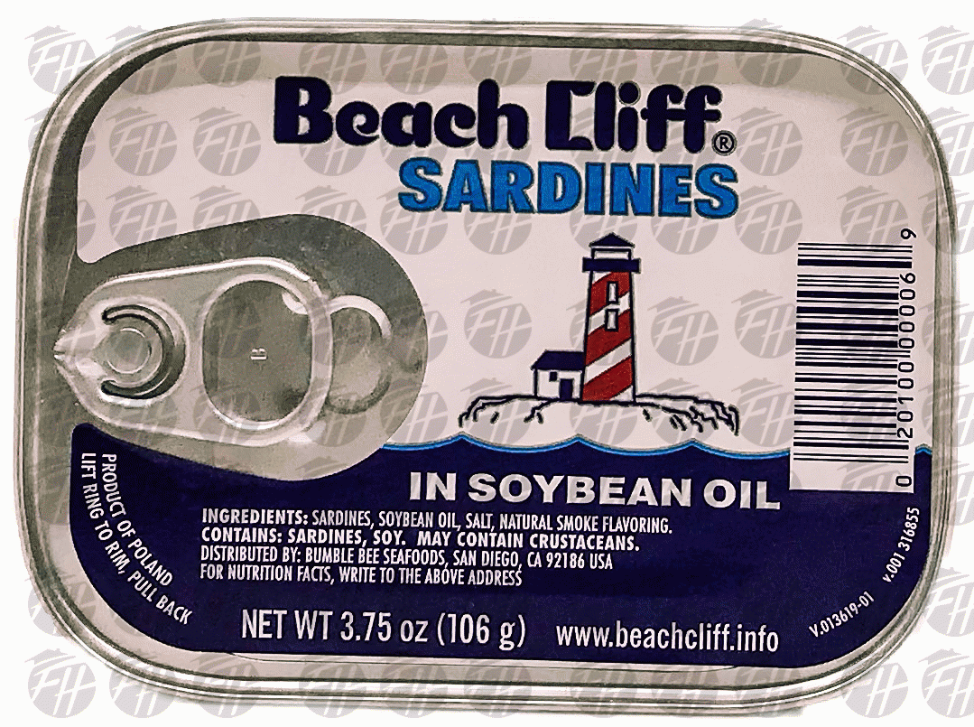 Beach Cliff Sardines In Soybean Oil Full-Size Picture